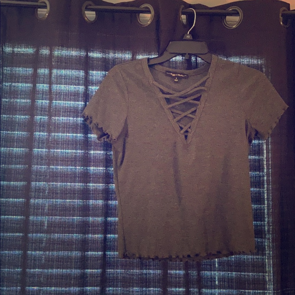 Gray shirt